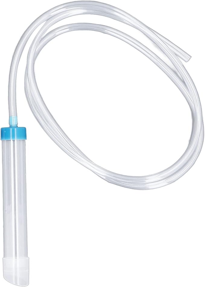 Zerodis Aquarium Water Changer Manual Siphon Gravel Cleaner with Special Tube Head for Small Fish Tank Washing Sand Changing Water Sucking Stool