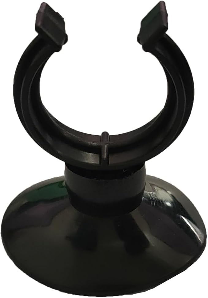 AQUANEAT 12 Pack Aquarium Suction Cup Clip Black, for Aquarium Heater, Tubing Hose, Plant, Decoration, Fish Tank (Black 3/4")