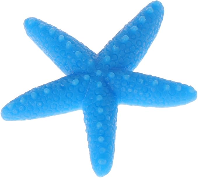 5 Pack Set Aquarium Ornaments Fish for Tank Decorations Artificial Resin Seastars Decor Safe and Aquarium Heater Light Thermometers Gravel Sand Decorations