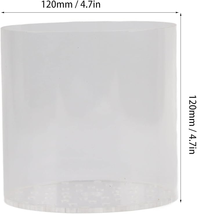 Acrylic Transparent Coral Feeder Cover, Coral Reef Feeding Breeding Protection Cover, Anti Feeding Shrimp for Aquarium Fish Tank (120mm)