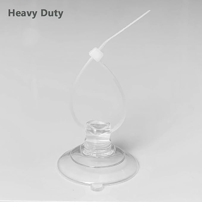 Aquarium Suction Cups, Heavy Duty Aquarium Suction Cups with Adjustable Cable Ties, Dia.1.2"/1.8" Optional (1.8")