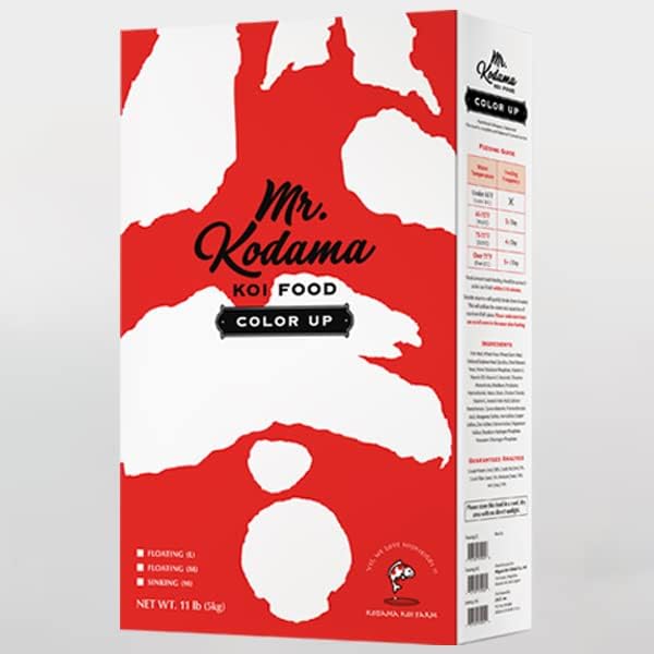 Color Up Spirulina Koi Food from Japan to Promote Growth & Color | 11lbs of Medium/Floating Pellets