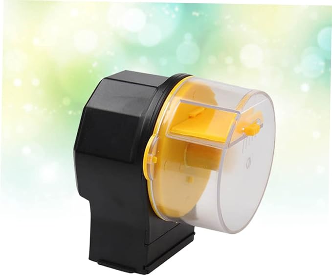 SUPVOX Automatic Fish Feeder Timer Controlled Auto Feeder for Aquarium Easy Operation Compatible with Various Fish Food No Battery Required for Hour Feeding Schedule
