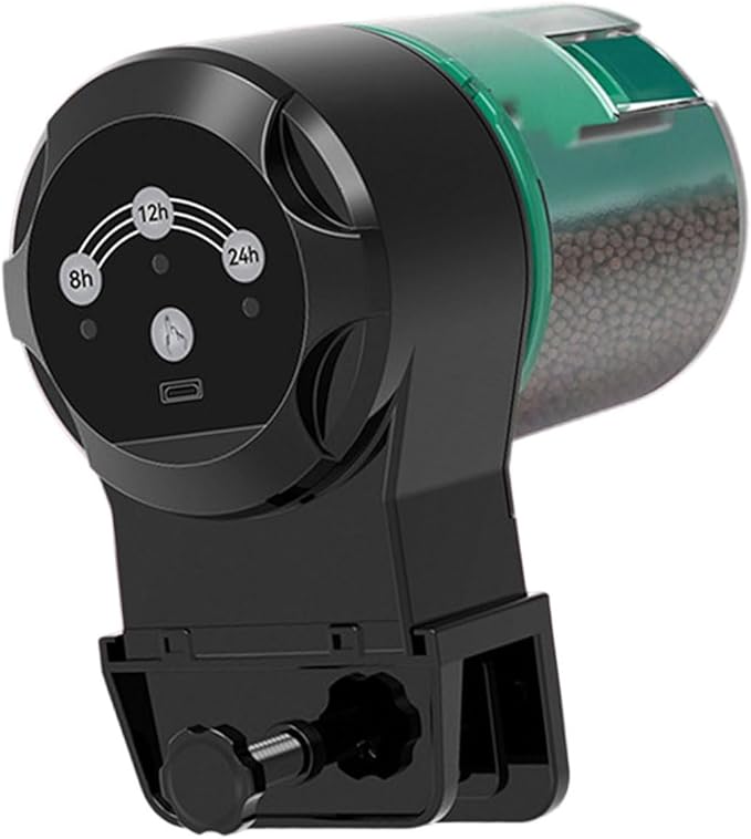 Battery Powered Feeders Compacts Aquariums Feeders Device for Fishes Food Pellets Fish Tanks Automatic Feeding