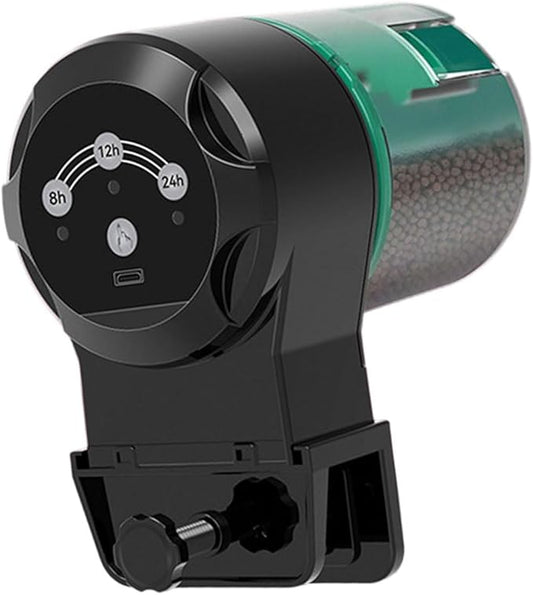 Battery Powered Feeders Compacts Aquariums Feeders Device for Fishes Food Pellets Fish Tanks Automatic Feeding