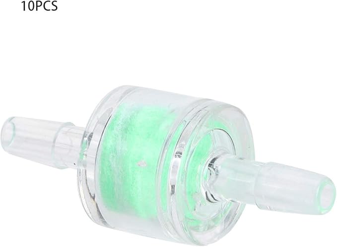 GLOGLOW 10PCS Aquarium Hose Filters, Small Fish Tank Silicone Tube Filter External Connector Filtration Supplies(4mm)