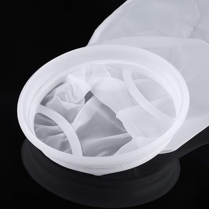 Filter Socks for Extra Fine Mesh 7 Inch by 17 Inch Long Premium Aquarium Nylon Filter Bags with Rings