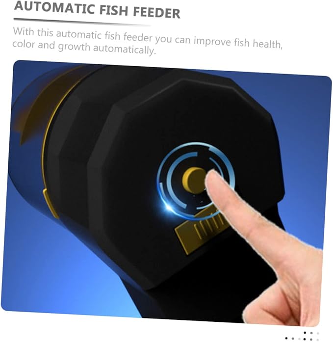 BESPORTBLE 1set Automatic Fish Feeder with Timer for Tank Capacity Food Dispenser Easy to Clean and Install Battery Operated Design for Feeding