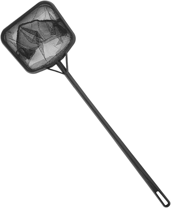 Functional Aquariums Square Fishing Net with Long Handle for Catching Fish Shrimp Tanks Aquariums Tool