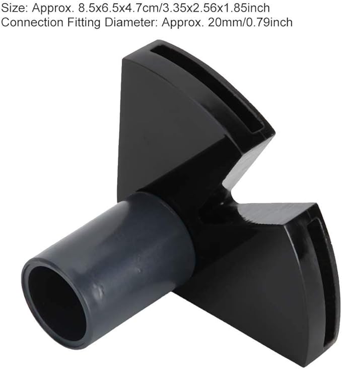 TOPINCN Aquarium Duckbill Nozzle Acrylic 360°Adjustable Double Flat Duckbill Nozzle Water Accelerator Fish Water Outlet Nozzle