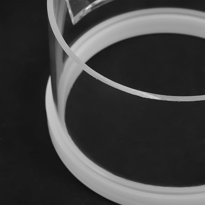 FRCOLOR Fish Tank Feeding Ring Aquarium Feeder with Large Suction Cup, Acrylic Fish Food Feeder Tool for Convenient Automatic Feeding in Home Aquariums