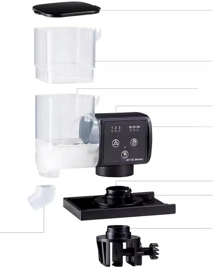 Aquarium Fish Feeder - Smart Precise Feeding Dispenser | Automatic Fish Feeder - for Betta Turtle Pellet Vacation Weekend Day Traveling Pond