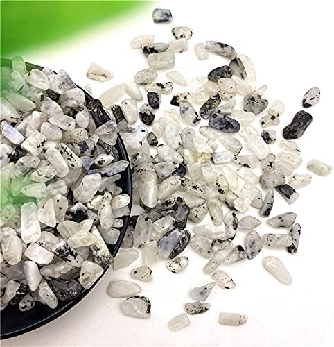 50g Natural White Moonstone Labradorite Crystal Gravel Rock Quartz Crystal Fish Tank Natural Quartz Crystals