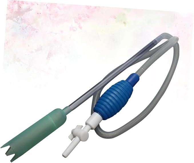GANAZONO 2m Manual Fish Tank Water Changer Sand Washer Convenient Aquarium Hand Pump for Easy Daily Maintenance for Routine Water Changes