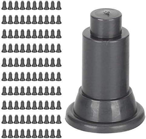 TOPINCN 100 Pcs Isolation Board Supporty Feet, Fish Isolation Board Supporty Feet, Support Feet for Aquarium Divider(Black)