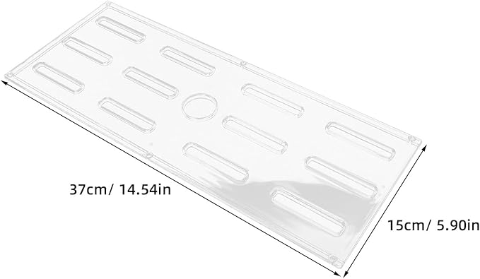 Aquarium Lid with Hole: 14.6x5.9 Rectangle Anti-Jumping Fish Tank Cover - Clear Aquarium Hood Cover to Protect Fish Reptiles Turtles from Jumping Out