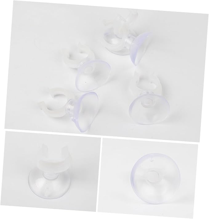 Angoily 2sets Holder Cups Aquarium Cup Hooks Heavy Duty 16mm Clamp Easy to Install 8pcs*2