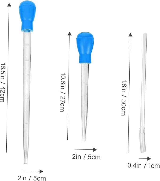 2Pcs Aquarium Gravel Vacuum Pump Handheld Fish Tank Cleaner with Extension Tubes for Easy Water Removal Material Strong Suction Convenient Operation