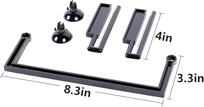 HOZOE Aquarium Floating Plant Corral, Intercepting Floating Plants from Filters and Heaters, Adjustable Height with Water Level, Can Be Used to Framed and Frameless Aquariums. (Style 2)