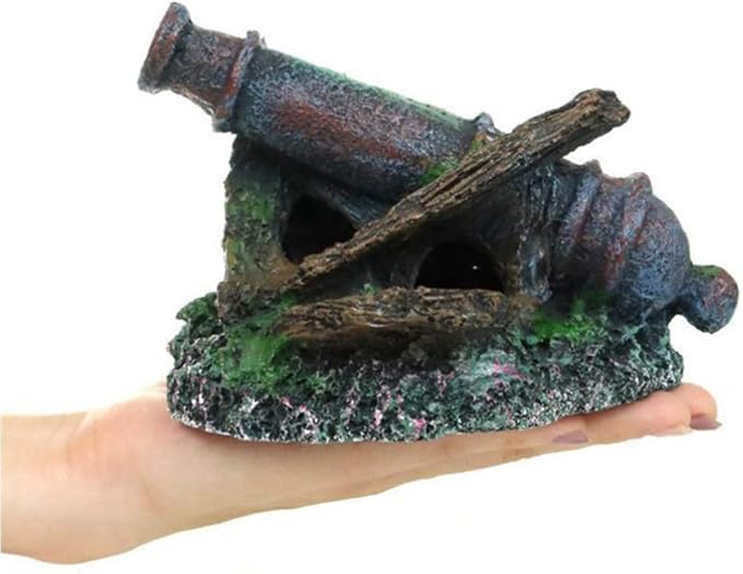 POPETPOP Fish Tank Simulation Resin Pirate Ornament Aquarium Decorations - Creative Fish Tank Decor Aquarium Landscape - Fish Tank Accessories