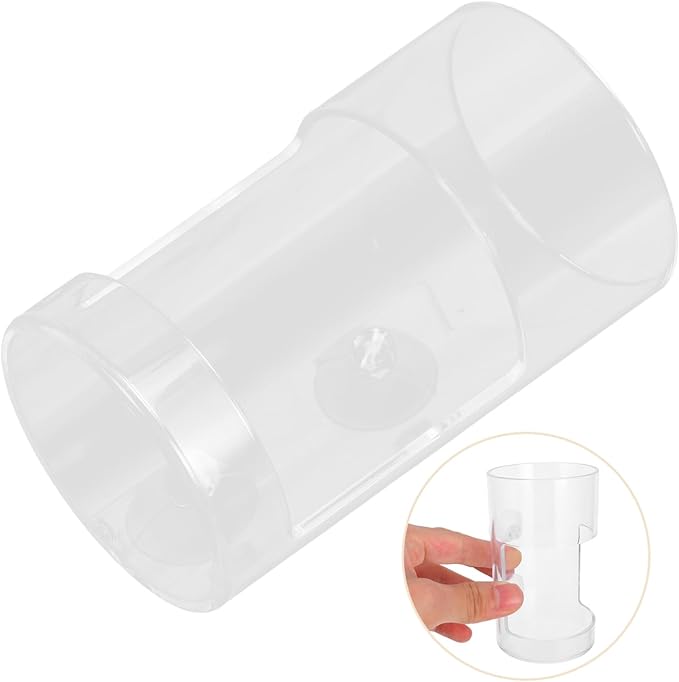 Mikikit Aquarium Acrylic Fish Feeder Cup Multi-Purpose Shrimp and Fish Feeding Dish Automatic Feeding Tool for Tanks Clear Bowl for Aquatic Creatures