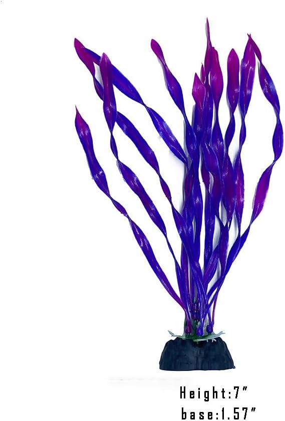 10 PCS Artificial Aquarium Plants, Green Fish Tank Decorations, Plastic Plants for Household and Office, Various Sizes