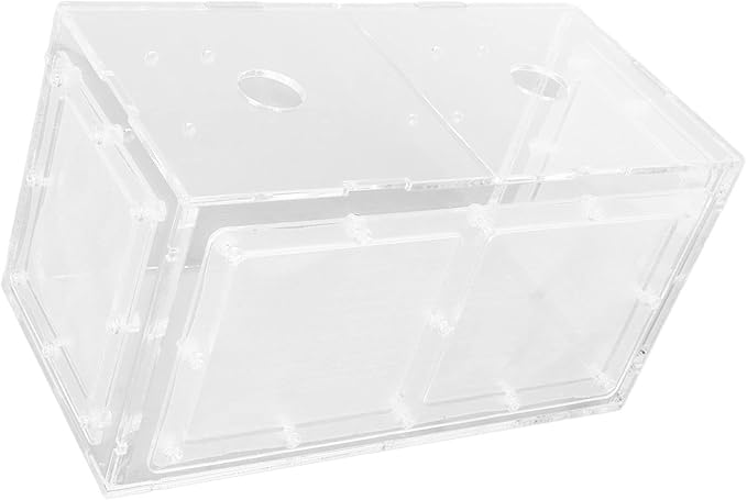 Fish Hatchery, Impact Hook Length Mesh Side Fish Breeding Box Transparent for Aquarium Small Fish (20 * 10 * 11CM)
