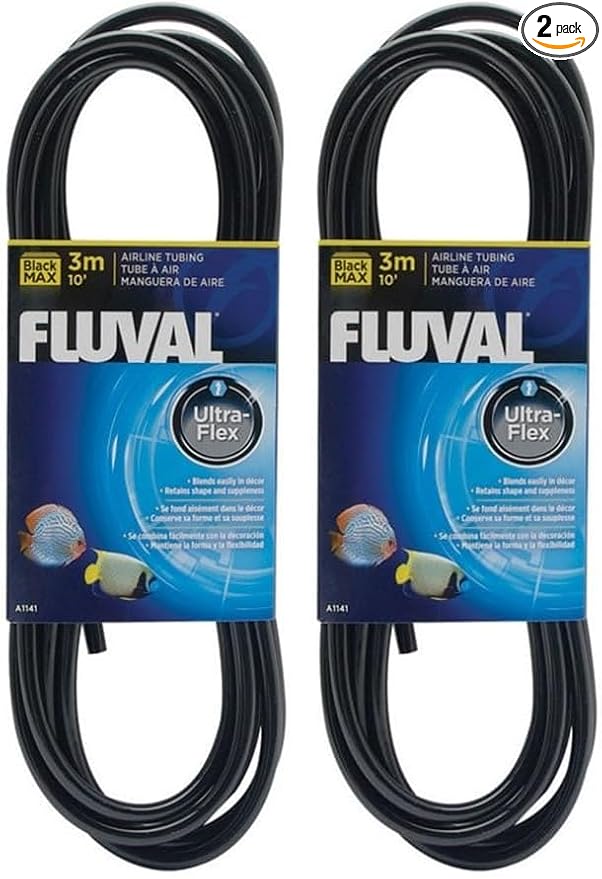 Fluval A1141 PVC Airline Tubing, 10' (Pack of 2)
