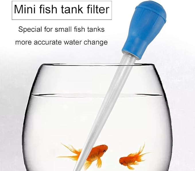 30ml Plastic Aquarium Gravel Cleaner Tool Leak-Proof Design Siphon Dropper for Fish Tank Water Change & Sand Cleaning