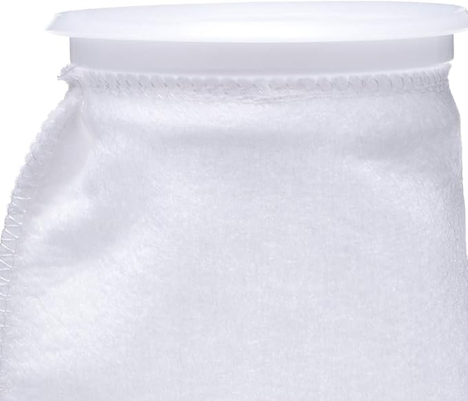 ALEGI 4 Pack Aquarium Filter Socks 4 inch by 7 Inch Long, 200 Micron - 4 Inch Ring Aquarium Felt Filter Bags