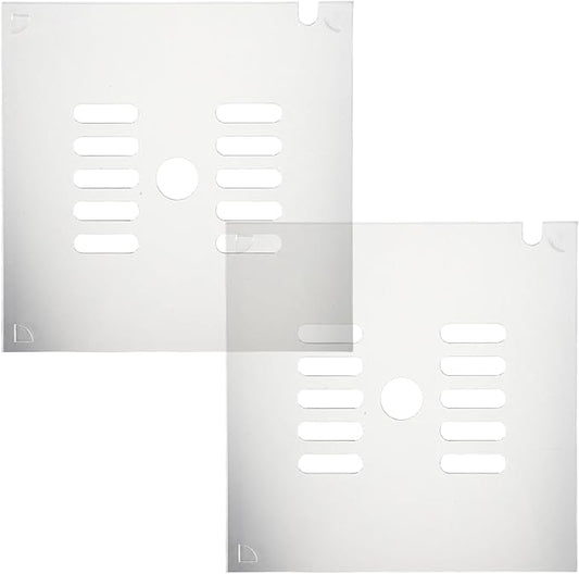 2pcs Aquarium Anti Jumping Lid - 5.91"/15cm Acrylic Square Cover with Hole to Prevent Fish Reptiles Shrimp Turtles from Out of The Tank