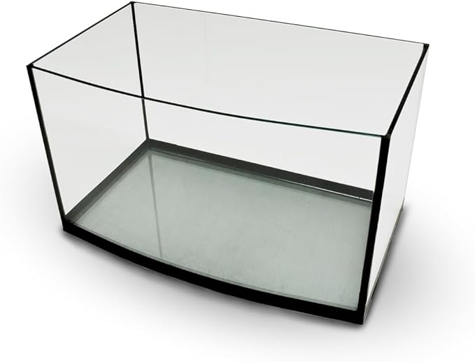 Aquatop EuroStyle Bowfront - 6.1-Gallon Nano Semi-Circle Glass Aquarium, Safe for Freshwater & Saltwater, Desktop Fish Tank, Panoramic, ES-16
