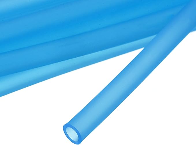 uxcell Aquarium Airline Tubing Hose 5/32" ID 15/64" OD 1Pcs 13.12 Ft Silicone Flexible Airline Tubing for Fish Tank, Terrariums, and Hydroponics, Blue