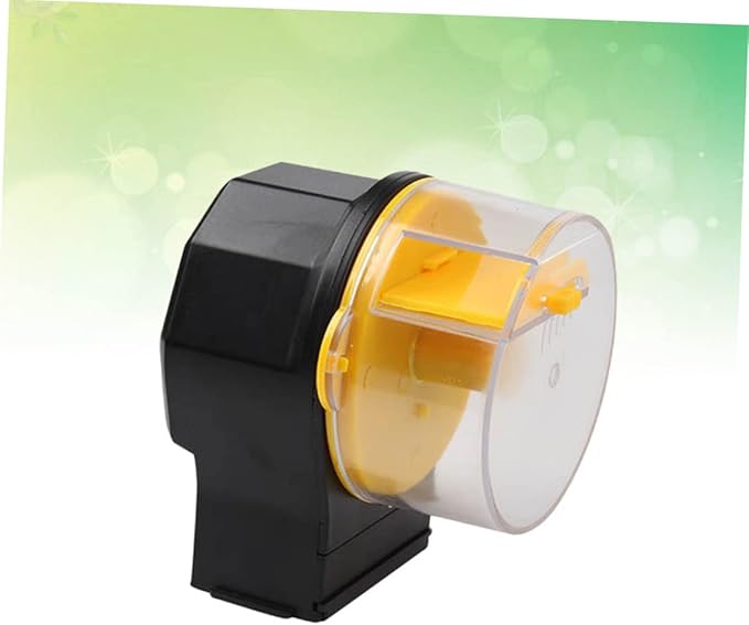 SUPVOX Automatic Fish Feeder Timer Controlled Auto Feeder for Aquarium Easy Operation Compatible with Various Fish Food No Battery Required for Hour Feeding Schedule