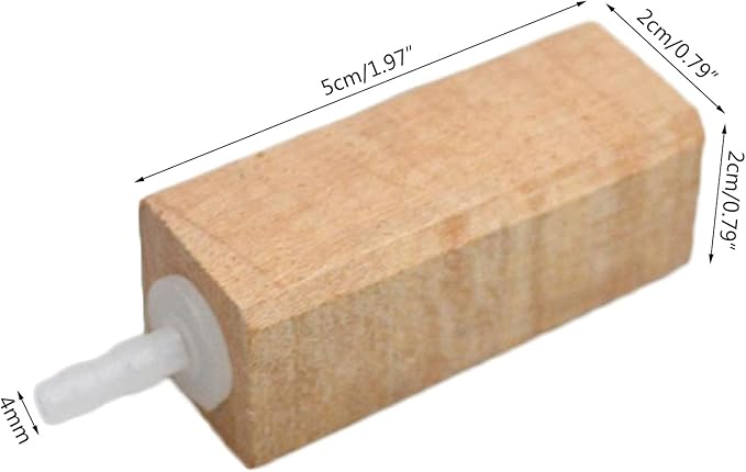5pcs Increasing Wood Air Stone Aerator Bubble Diffuser Natural Wooden Air Bubble Stone for Aquariums Fish Tanks Fish Aquarium Accessories Tanks