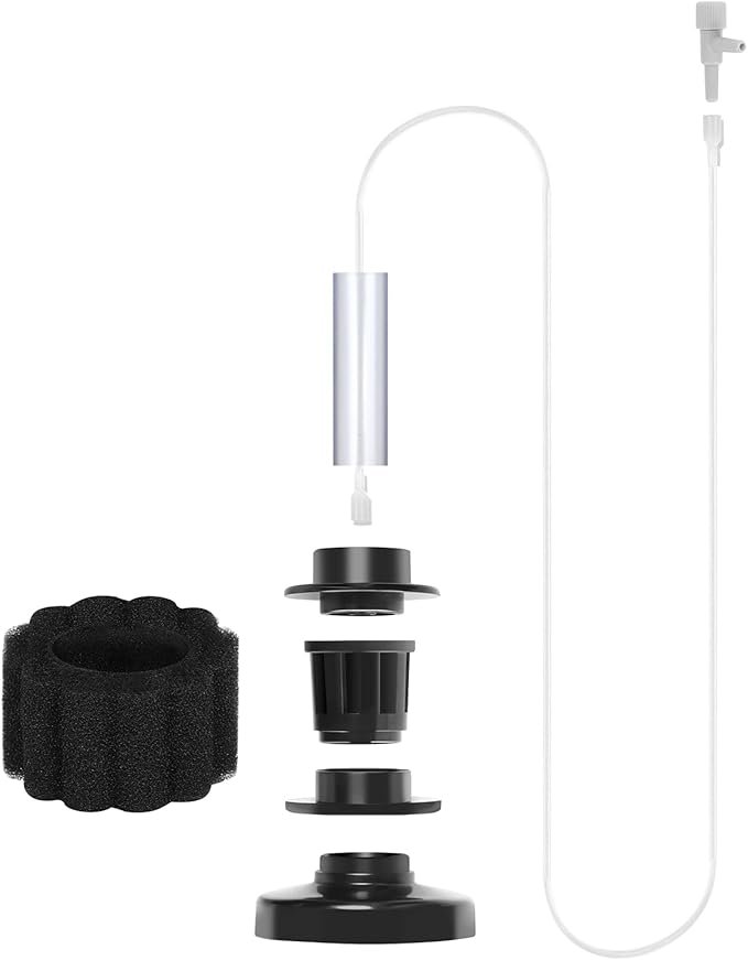 AQUANEAT 3pcs Mini Aquarium Sponge Filter, Quiet Fish Tank Bio Foam Filter, with Airline Tubing, up to 2Gal