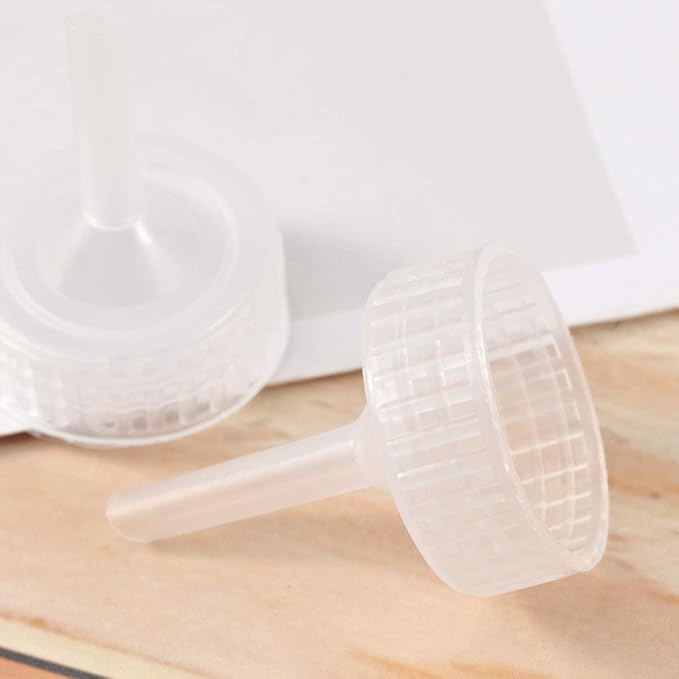 25pcs Brine Shrimp Artemia Hatchery Bottle Adapters Plastic Shrimp Egg Incubator Hatching Bottle Cap for Aquarium Fish Tank Oxygen Parts