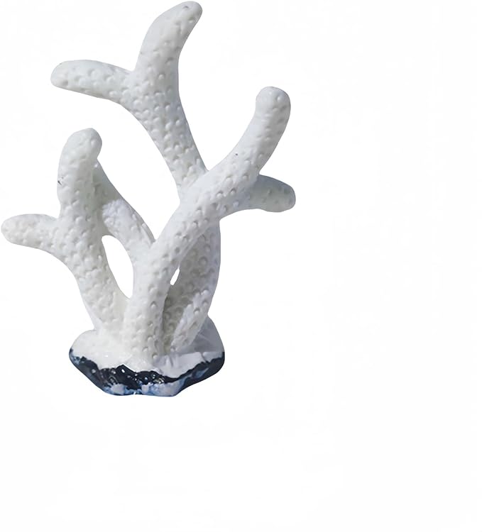 4 Pcs Artificial Coral Plant Aquarium Decorations Decor Artificial Polyresin Colorful Coral Reef Decoration Fish Tank Accessories Aquarium Decor Betta Fish Tank Aquarium Landscape (Style B)