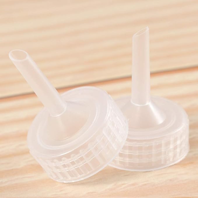 25pcs Brine Shrimp Artemia Hatchery Bottle Adapters Plastic Shrimp Egg Incubator Hatching Bottle Cap for Aquarium Fish Tank Oxygen Parts