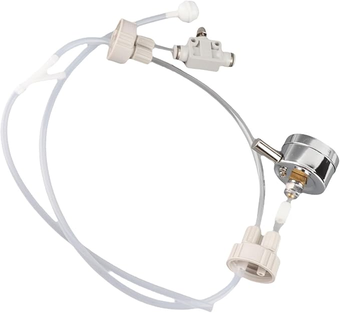 DIY CO2 Generator System Kit for Aquarium, White Professional Plant System with Tube Valve Gauge Bottle for Moss