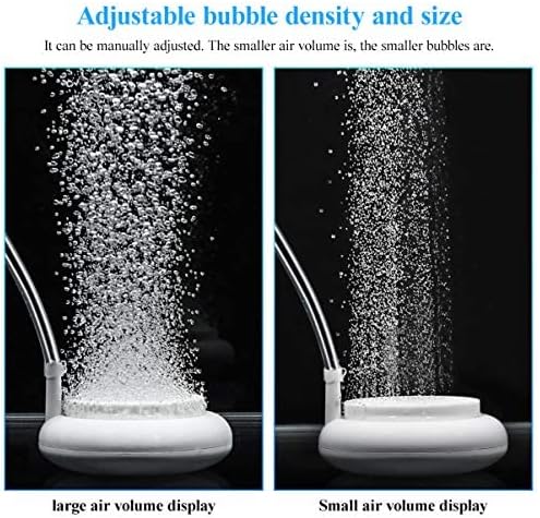 POPETPOP 1PC Durable Reusable Air Stone with Suction Cup, Air for Fish Tank Bubble Diffuser for Adding Oxygen Fish Tank Aquarium
