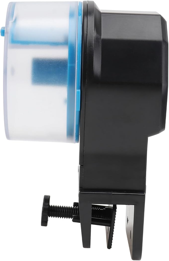 Abaodam Automatic Fish Feeder and Turtle Feeder for Fish Tank Feeding Blue Battery Not Included Suitable for Household and Vacation Use