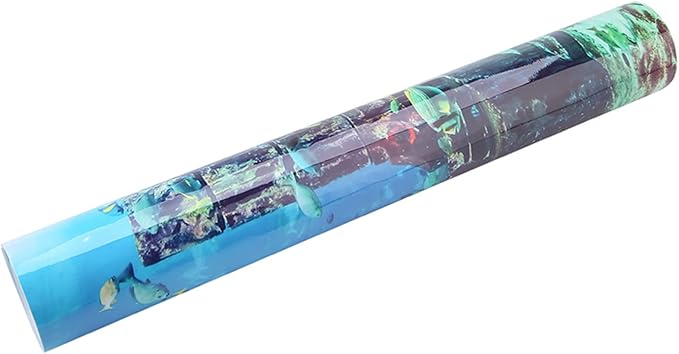 ZJchao PVC Aquarium Background 61 x 30 cm – High-Definition Fish Wallpaper for Freshwater & Saltwater Tanks, & Bubble-, Compatible with Standard Aquarium Sizes