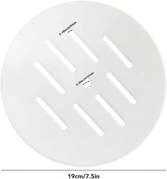 2PCS Round Aquarium Cover Lid, Clear Acrylic 7.5 Inch Aquarium Fish Tank Anti Jump Lid, Multi Hole Efficient Water Maintenance for Turtles Reptiles Shrimps Fish