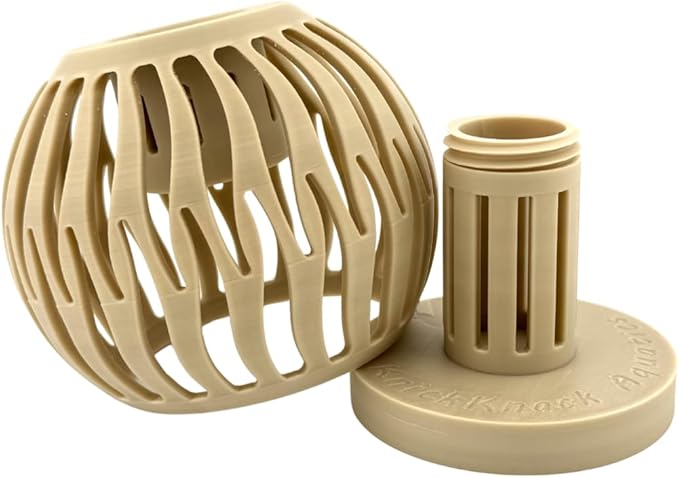 Shrimp Feeder and Hide for Freshwater Aquariums – Modular Design, Aquascape Friendly, Designed & Manufactured in USA (Sand)