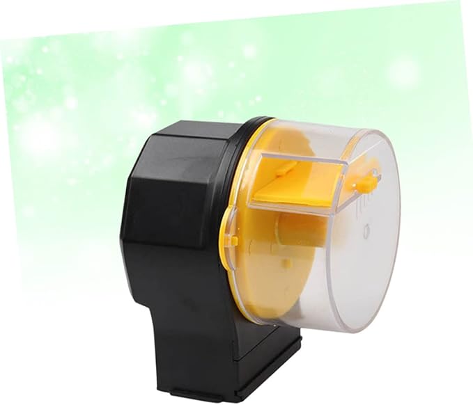 SUPVOX Automatic Fish Feeder Timer Controlled Auto Feeder for Aquarium Easy Operation Compatible with Various Fish Food No Battery Required for Hour Feeding Schedule