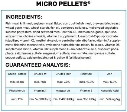 Hikari Tropical Semi-Floating Micro Pellets Fish Food, 2.2 lb (1kg)