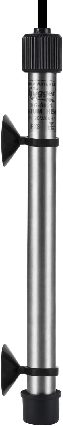 hygger 802 Aquarium Titanium Heater Rod Fish Tank Heating Element Replacement Heater Tube (Controller Excluded) 500W