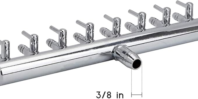 Aquarium Air Valve 10 Way Aquarium Fish Tank Inline Manifold Air Flow Pump Tubing Splitter Lever Control Valve