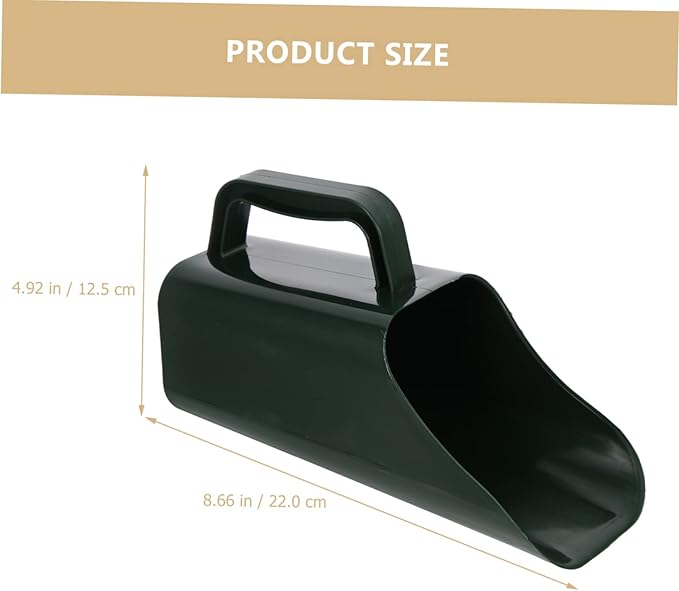 Toddmomy Creative Fish Tank Cleaning Shovel Tool Ergonomic Aquarium Sand Shovel for Sediment Removal Comfortable Handle for Easy Use for Fish Tank Maintenance Green